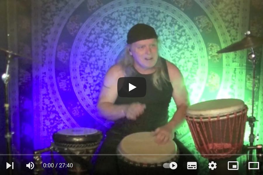 Usiku mbaya Tribal African Djembe